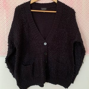 NAVY BLUE CARDIGAN SWEATER